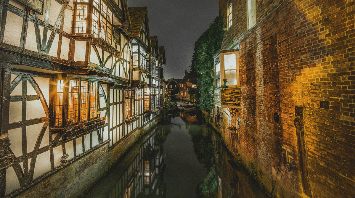 Canal in Canterbury, England