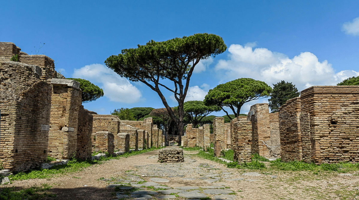 Ostia Antica ruins in Italy
