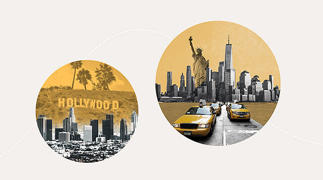 Cittá a confronto: New York vs Los Angeles