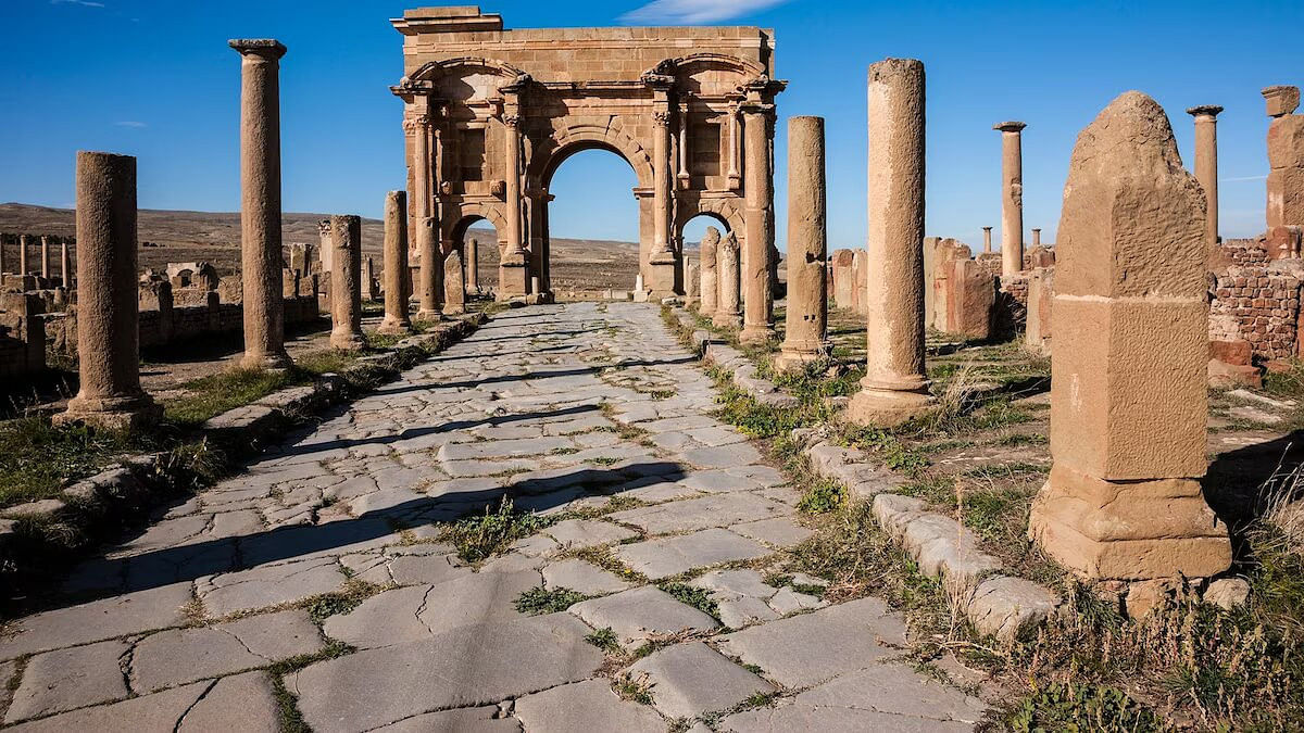 Ruins in Timgad, Algeria