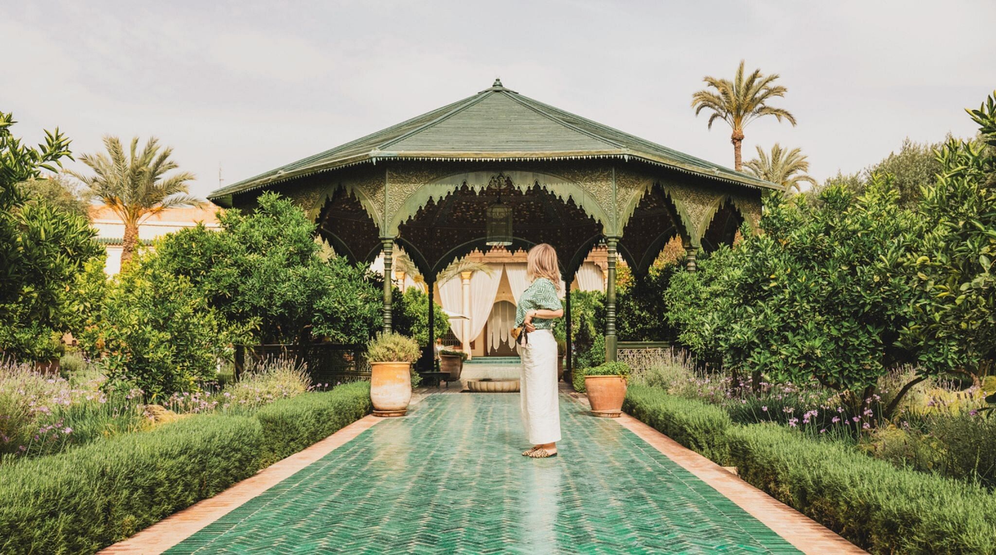 personne en vacances a Marrakech au Maroc