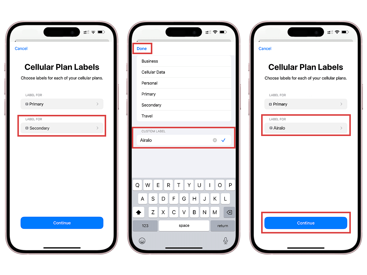 Installing Airalo eSIM on iPhone -  QR Method Step 4