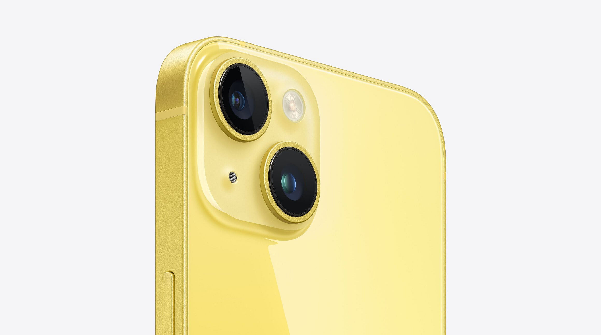 yellow iphone 14 plus camera