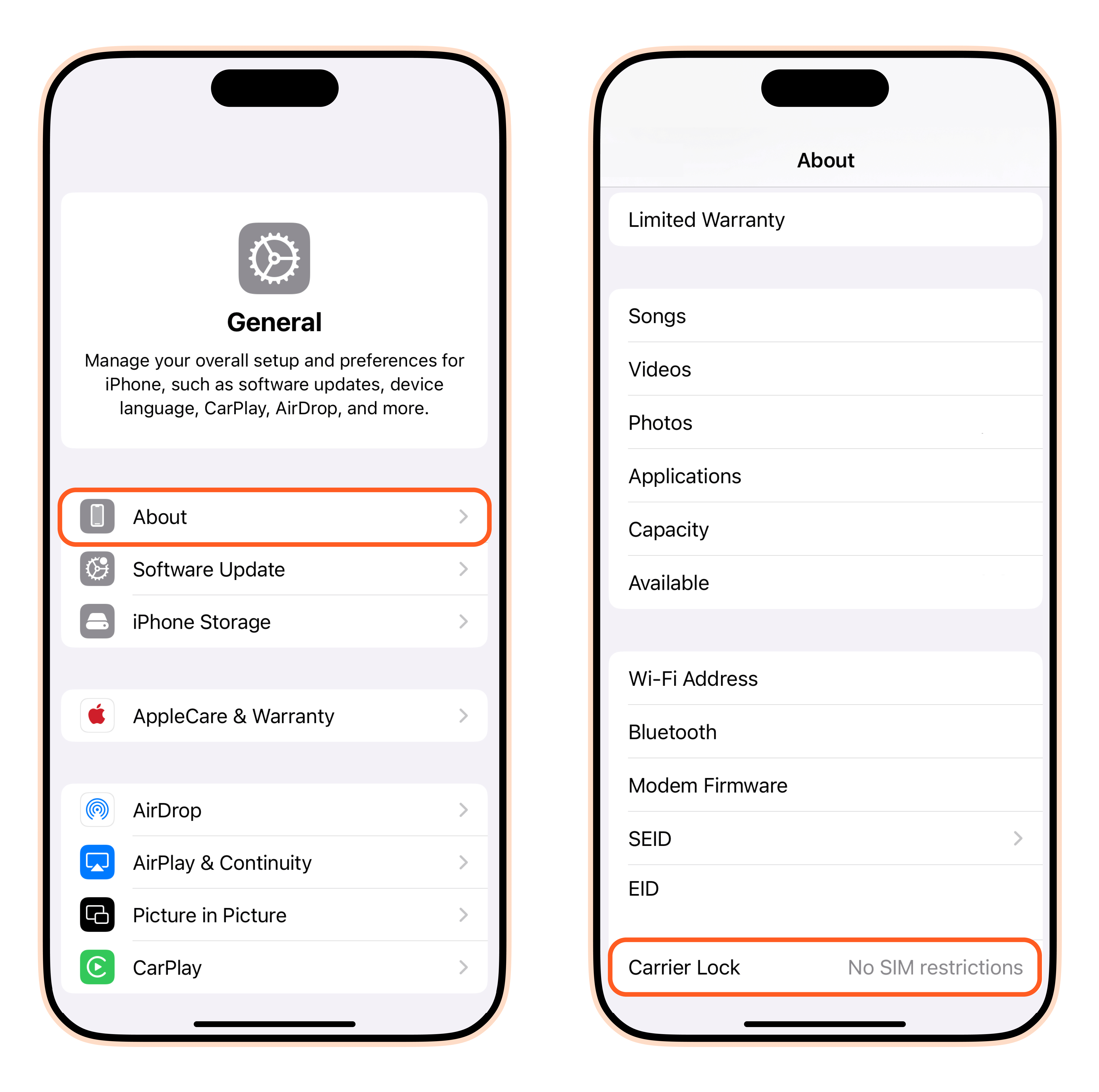 Carrier lock iphone