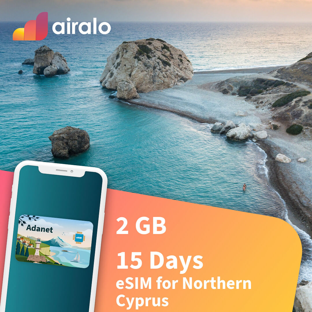 2 GB Northern Cyprus travel eSIM valid for 15 days