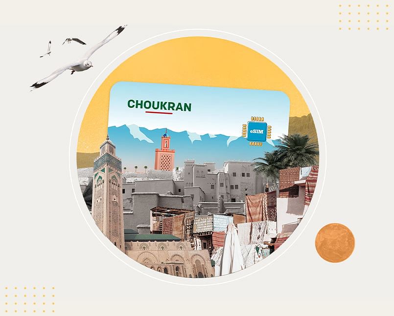 الشريحة الإلكترونية (eSIM) في المغرب: ابق على تواصل مع Airalo