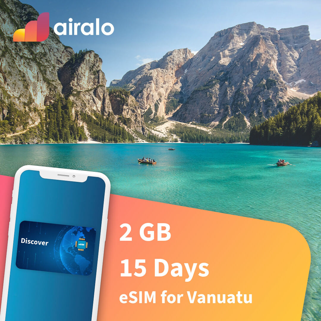 2 GB Vanuatu travel eSIM valid for 15 days
