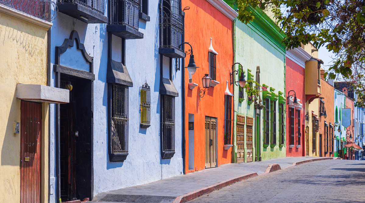 Colorful buildings in Cuernavaca, Mexico