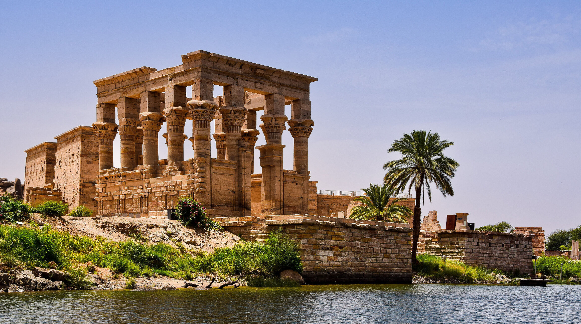 Ancient temple on the Nile River