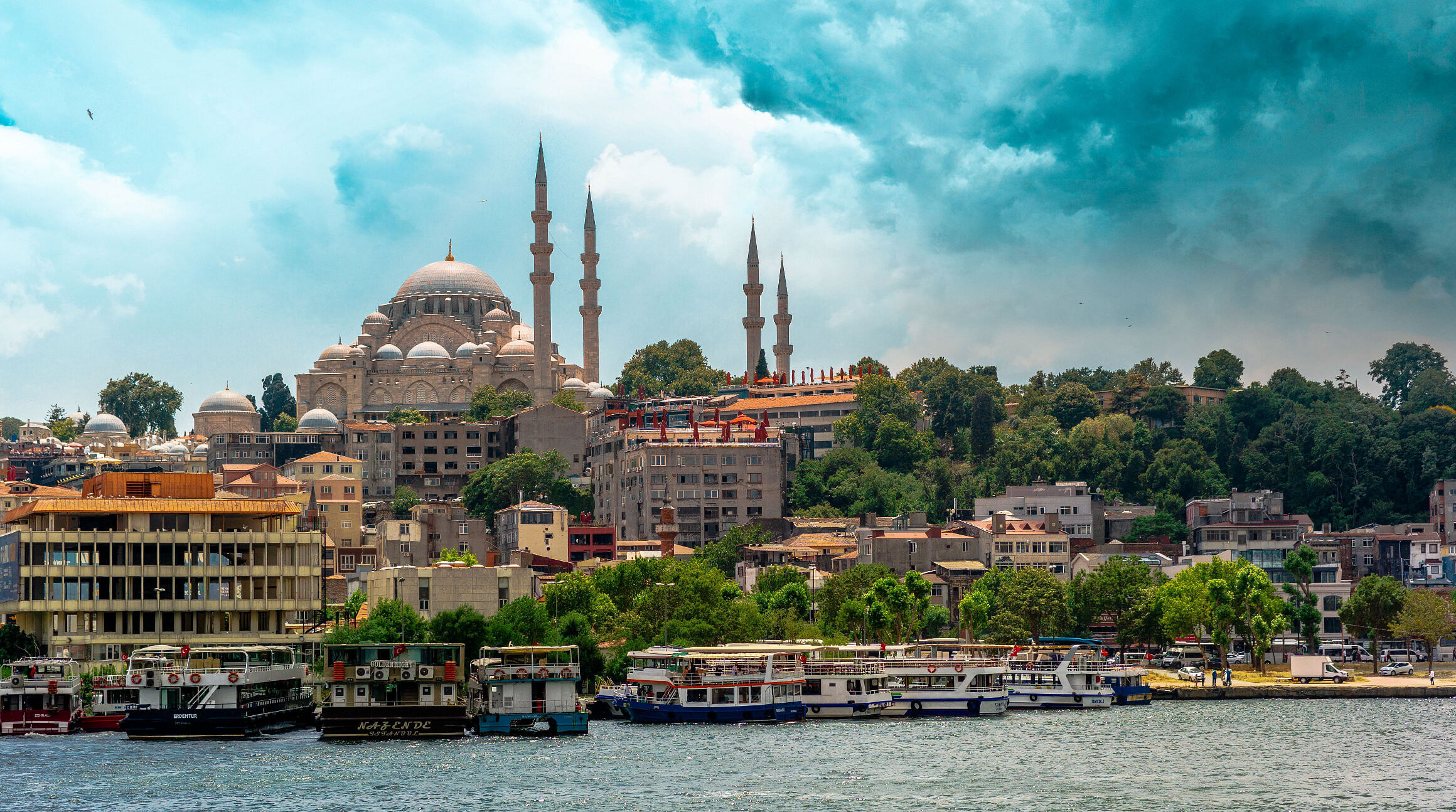 Istanbul Turkey from the river