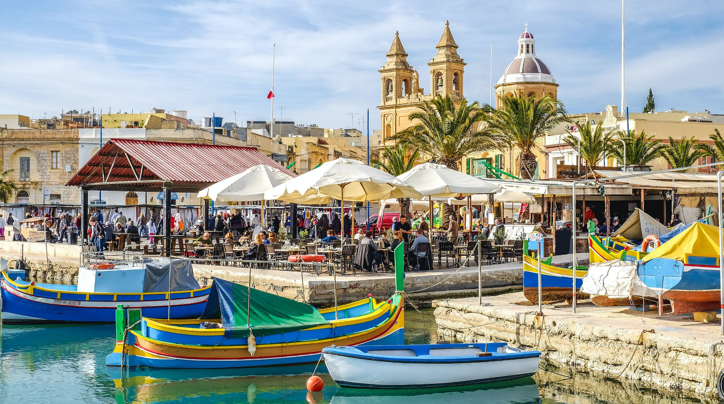 Valetta harbor in Malta
