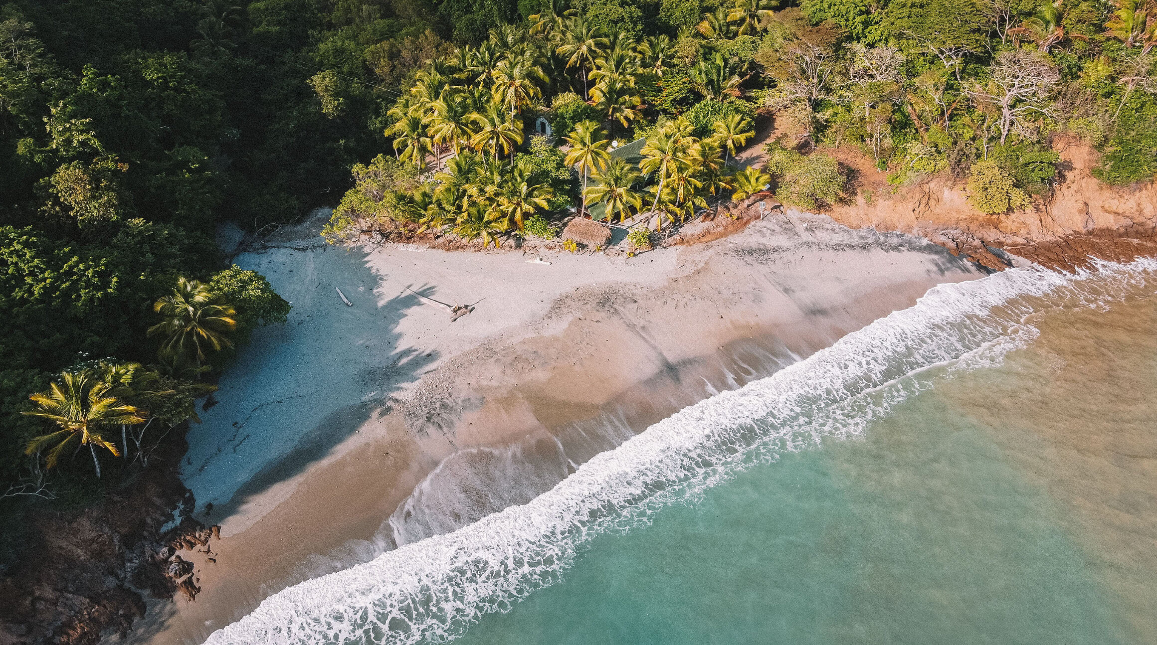 Aerial view of a Costa Rica beach