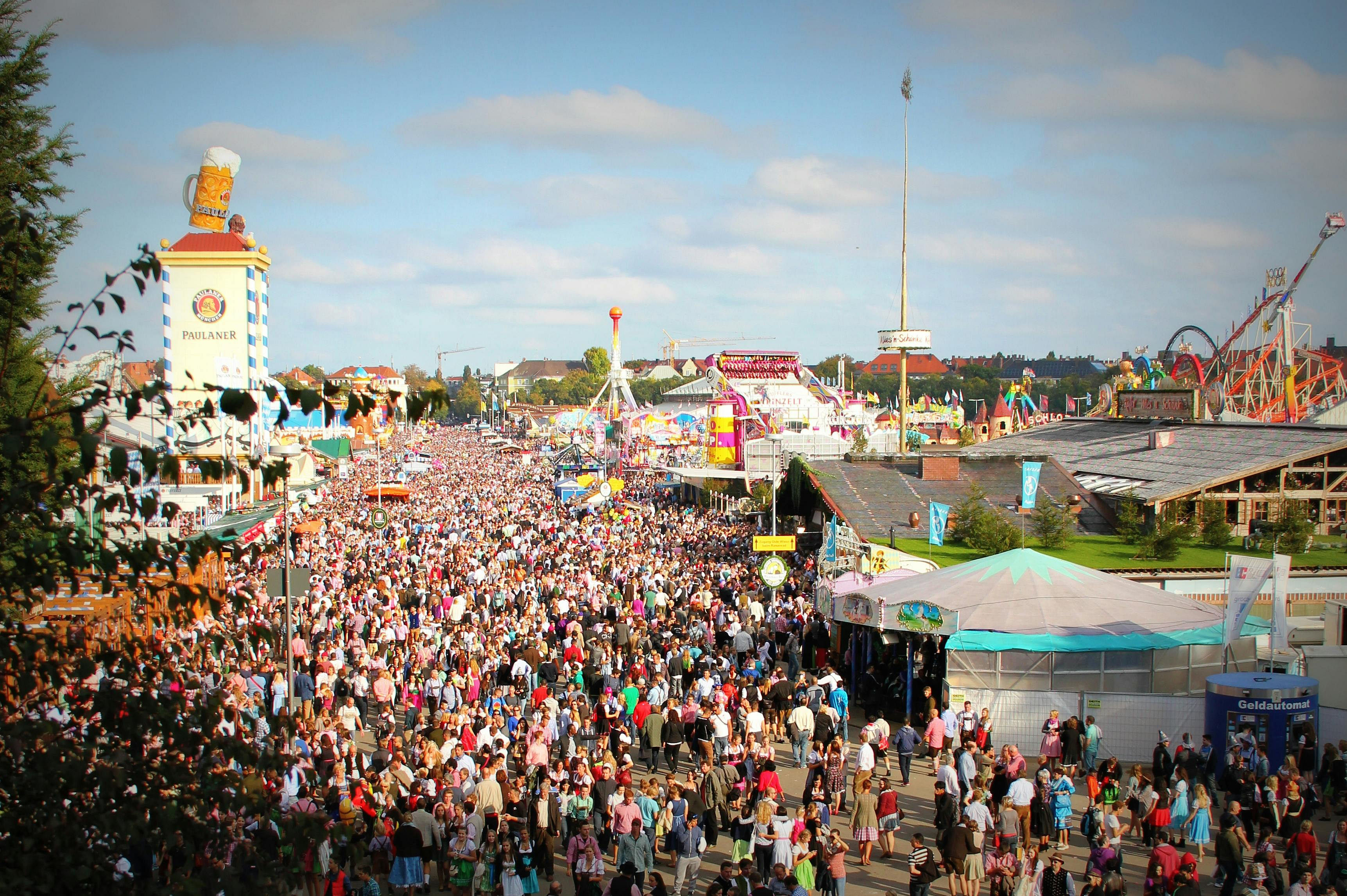 Oktoberfest crowds