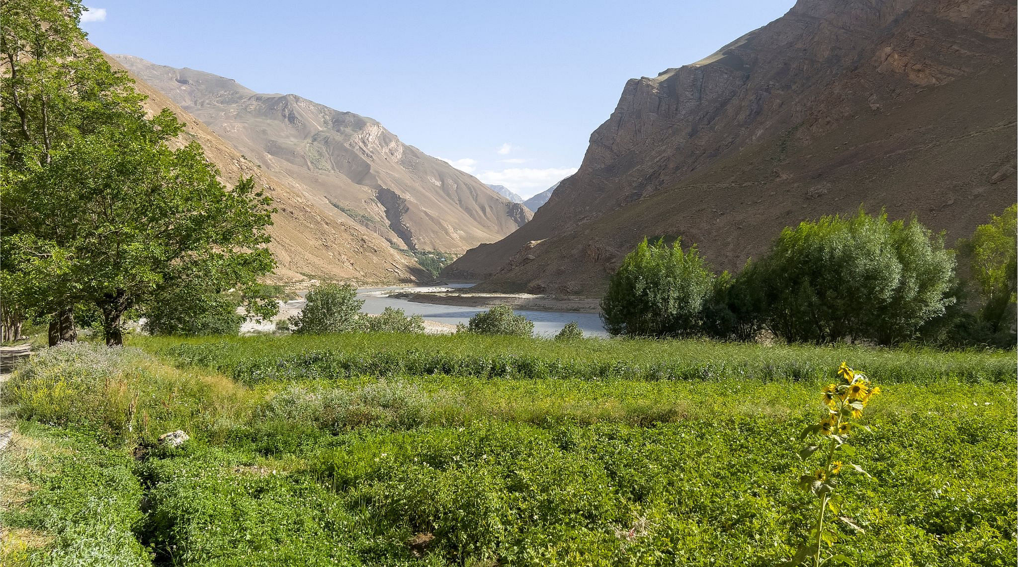 نهر بانج في طاجيكستان