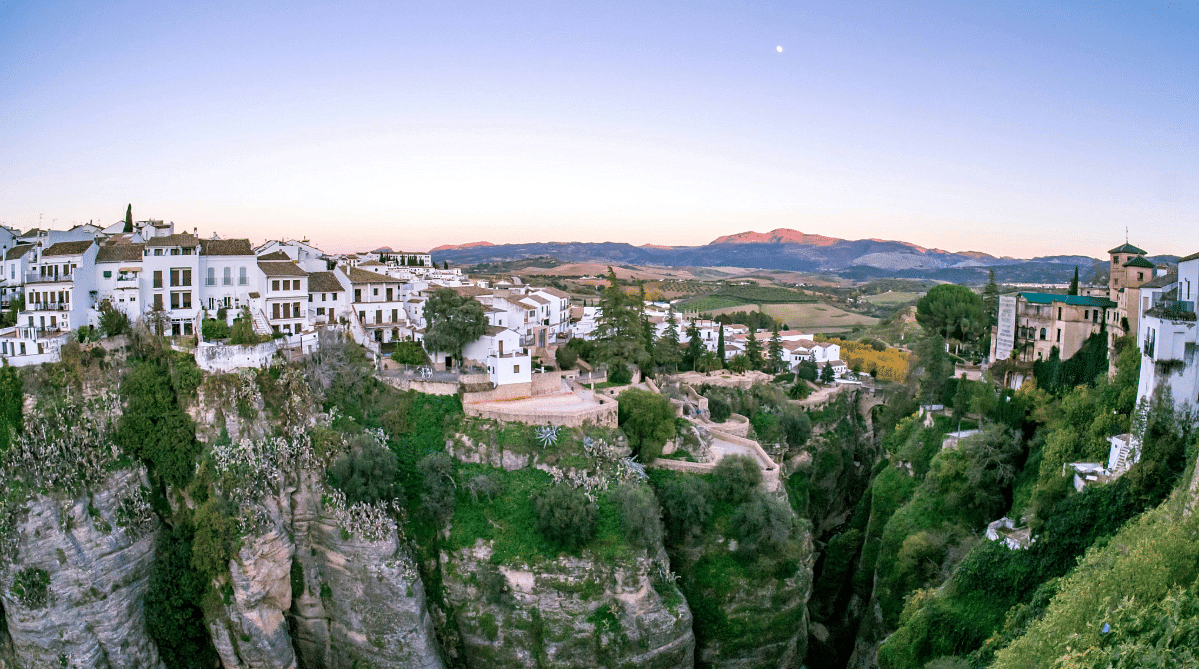 Aerial view of Ronda, Andalusia, Spain
