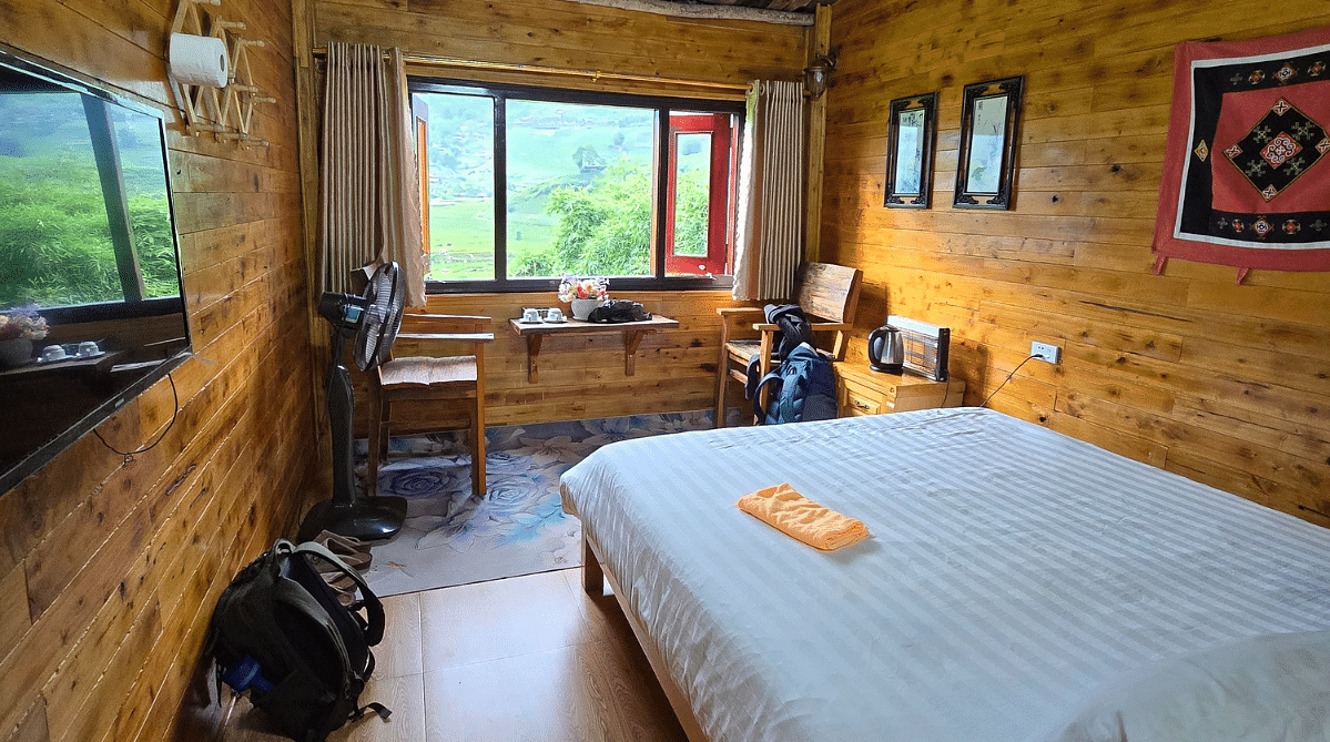 A cabin in the hills in Sapa, Vietnam.