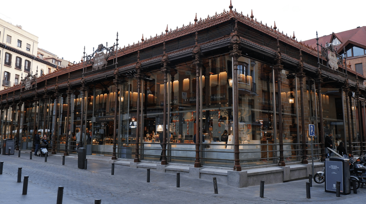 Exterior of Mercado San Miguel, Madrid