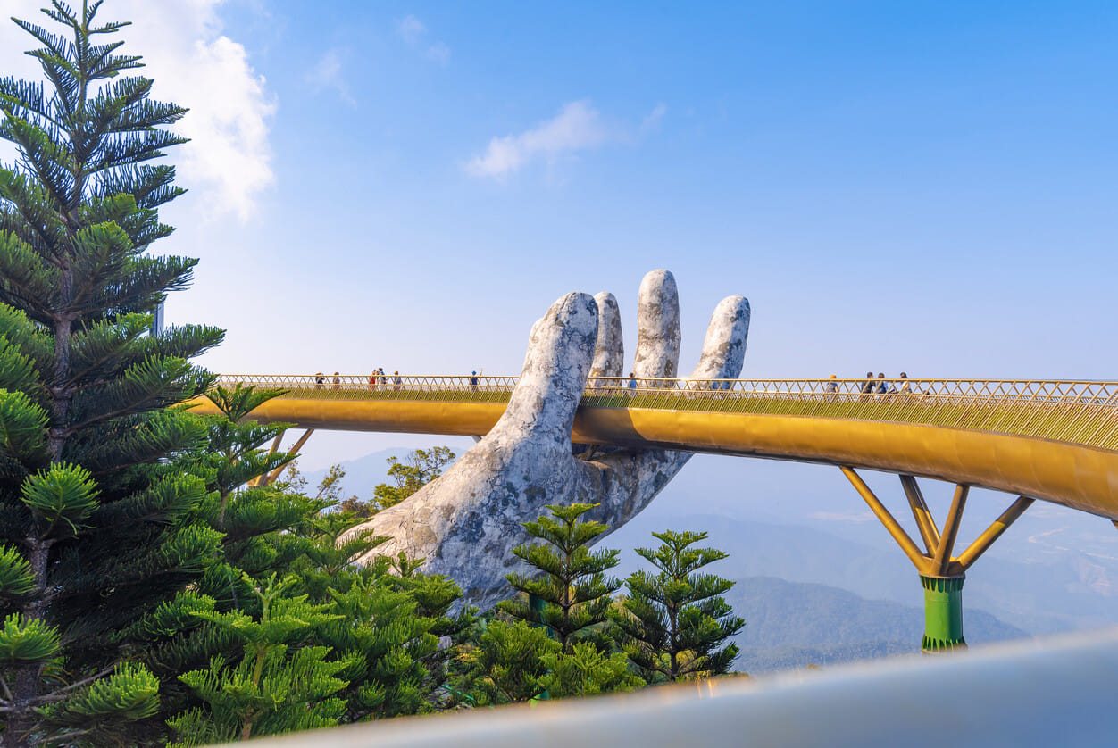 Bergstation und Resort in den Bergen westlich der Stadt Da Nang in Zentralvietnam