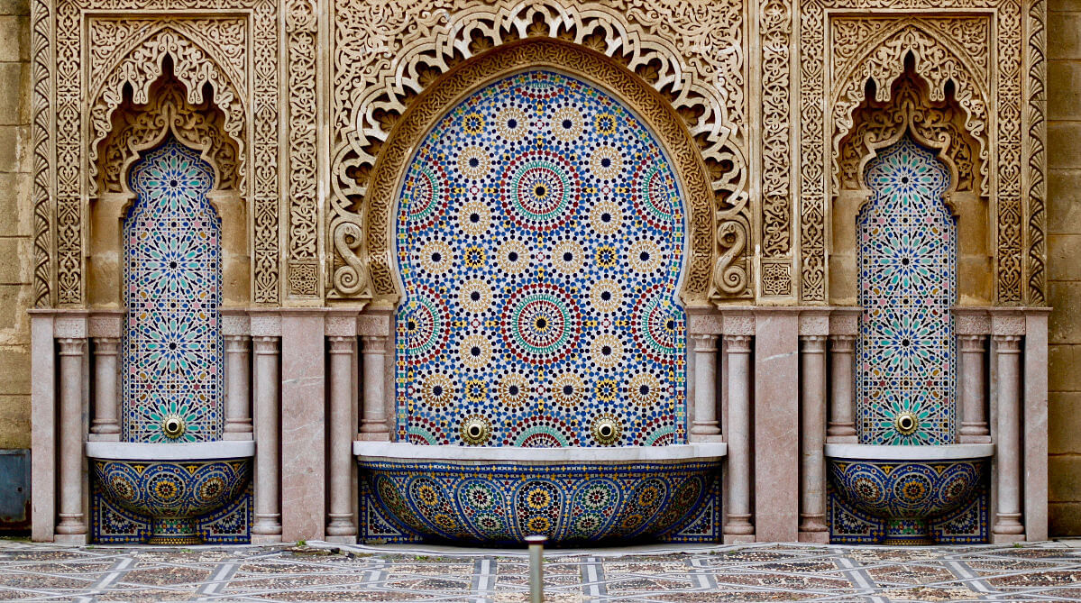Mosaic tiles in Morocco