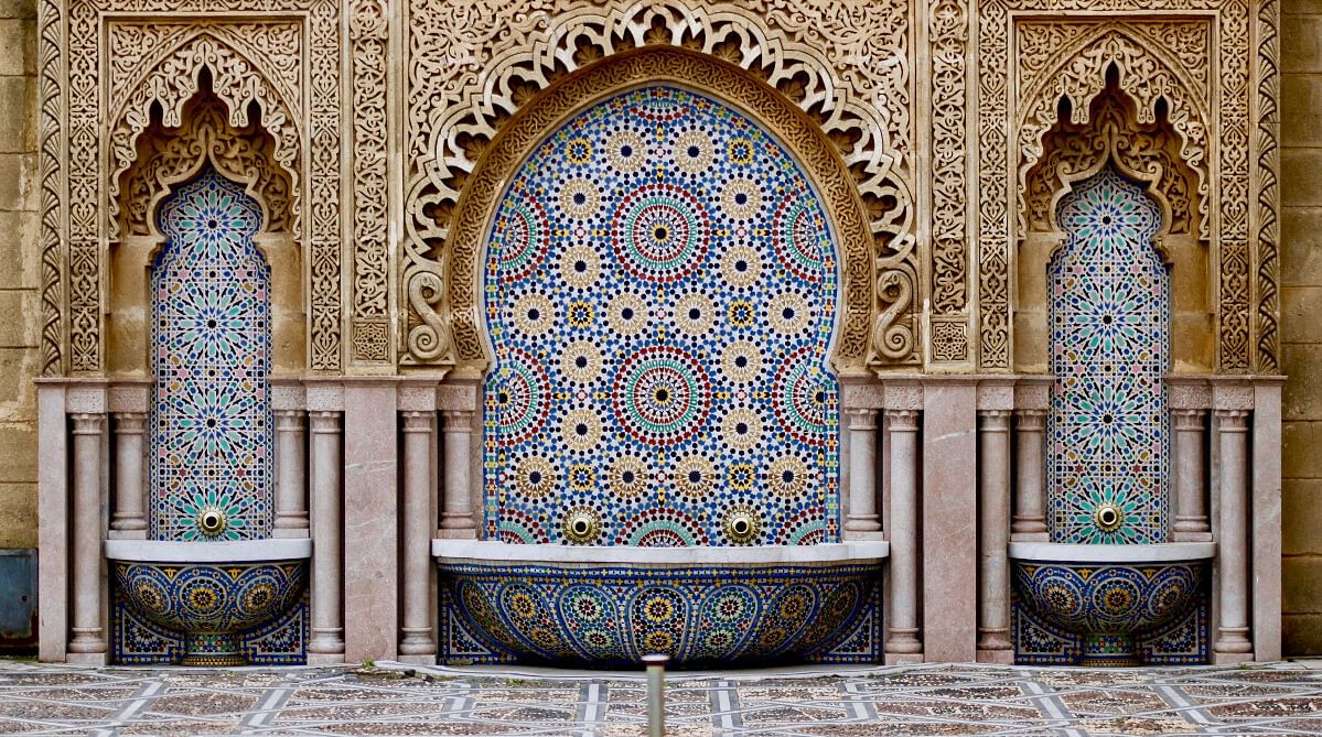 Mosaic tiles in Morocco