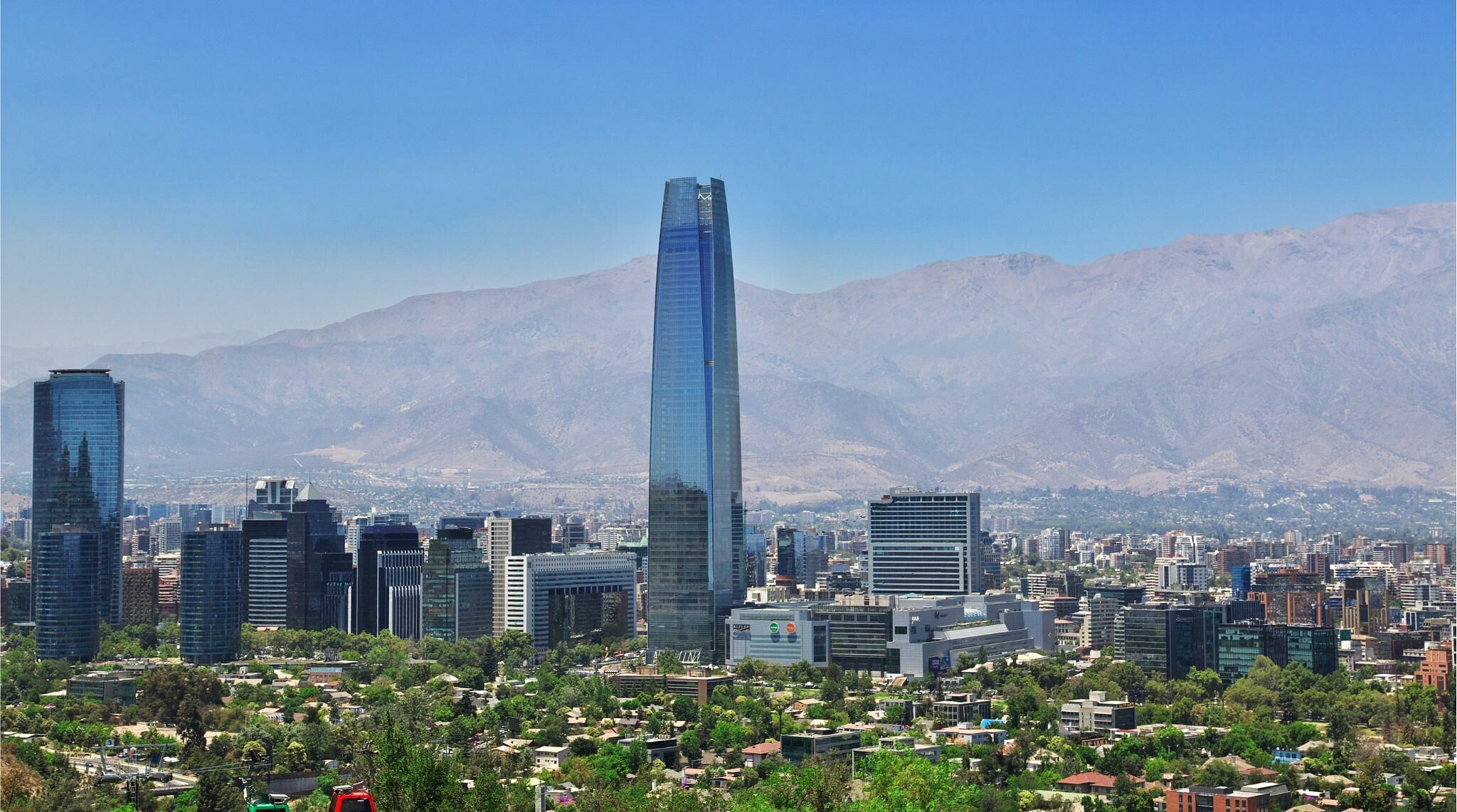 Horizonte em Santiago do Chile