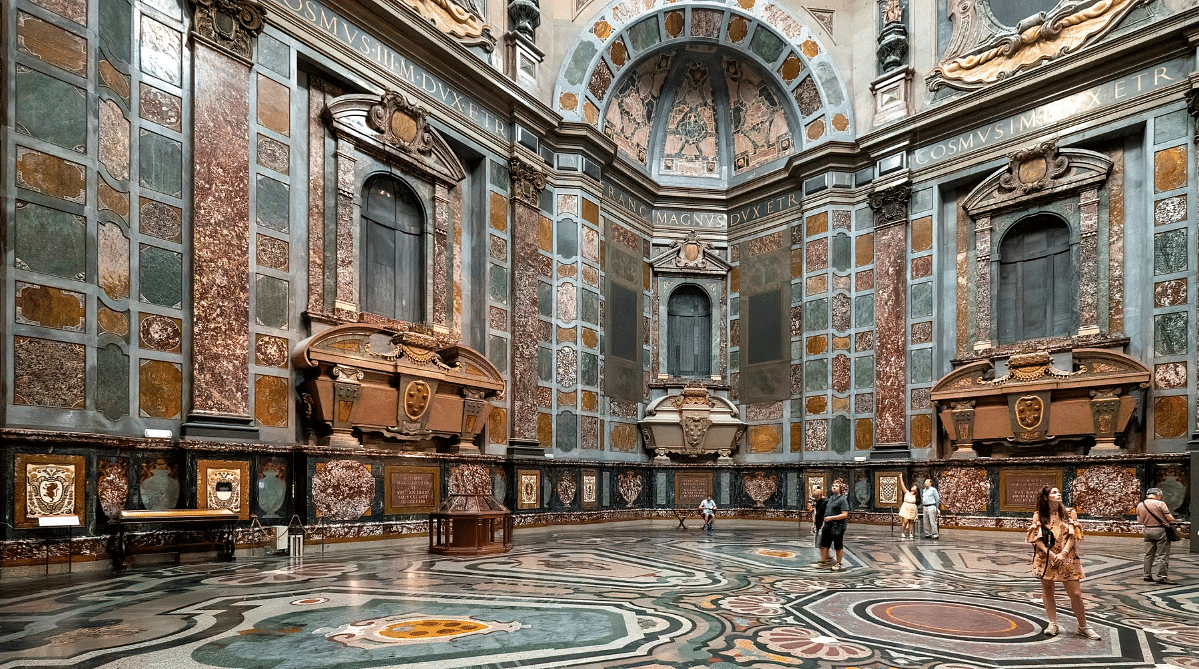 Inside the Chapel of the Princes, Medici Chapels, Florence