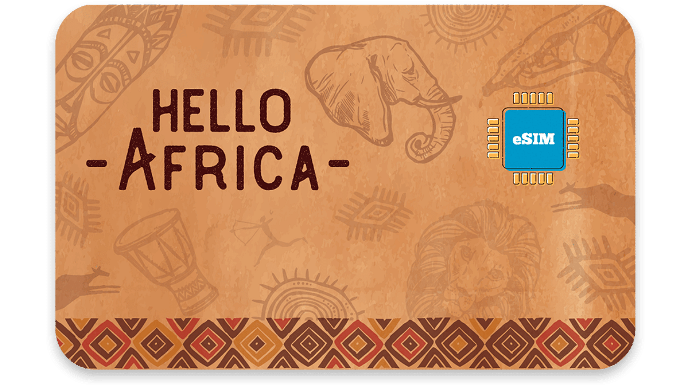 بطاقة‎ eSIM ‎الإقليمية Hello Africa من Airalo