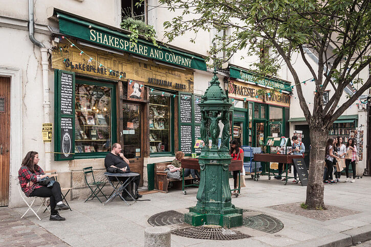 Shakespeare and Company Bookstore in Paris