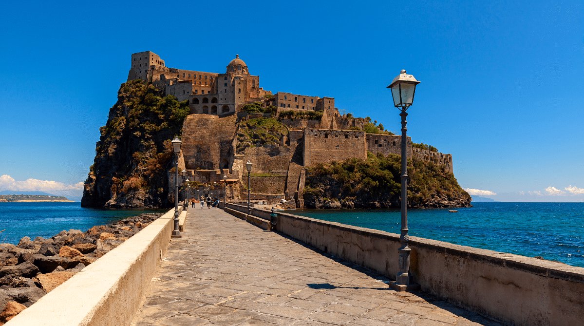 Castle on the island of Ischia, Italy